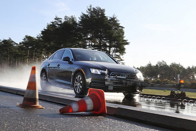 Test discipline: wet braking. 