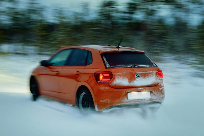 The tires were tested using Volkswagen Golf.