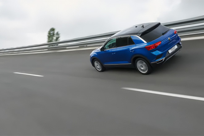 The tests were carried out on a VW T-Roc vehicle