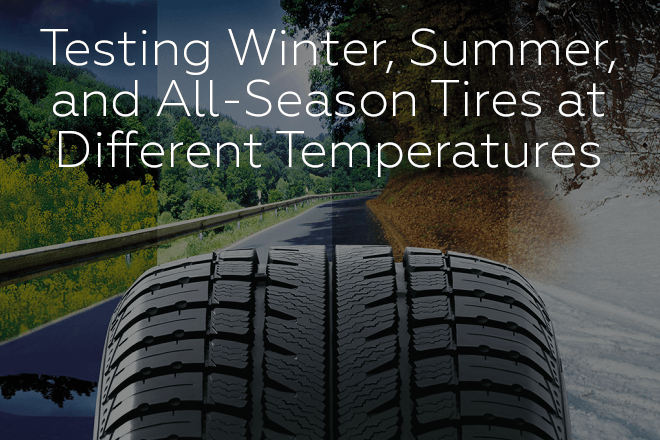 Testing Winter, Summer, and All-Season Tires at Different Temperatures