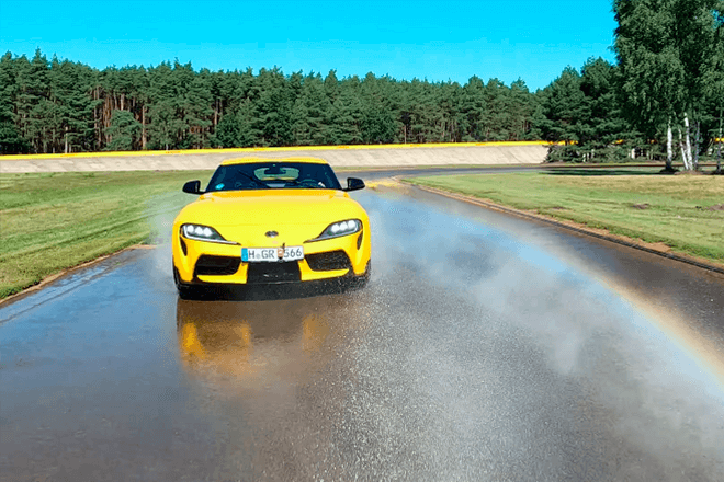 Test discipline: wet handling