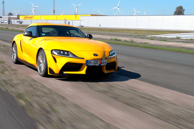 The tires were tested using Toyota Supra